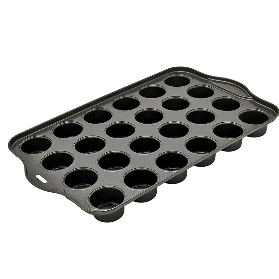 Flash Sale Maxi moule 24 mini muffins fond amovible Moules En Acier Carbone